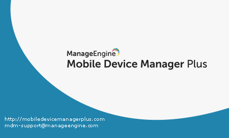 ManageEngine Mobile Device Manager Plus